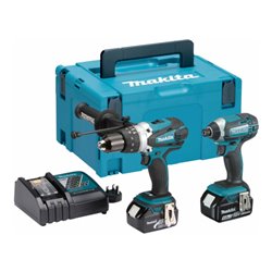 Makita Combi-Kit LXT 18V, Akku-Schlagbohrschrauber DHP458Z + Akku-Schlagschrauber DTD152Z