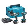 Makita Combi-Kit LXT 18V, Akku-Schlagbohrschrauber DHP458Z + Akku-Schlagschrauber DTD152Z
