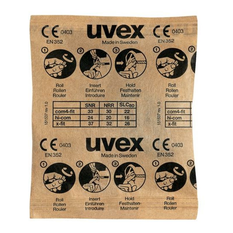 Uvex Gehörschutzstöpsel uvex x-fit, grün, SNR 37 dB, Größe M