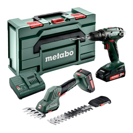 Metabo Akkuset Combo Set 2.2.5 18V (685186000), BS 18 + SGS 18 LTX Q, metaBOX 165 L