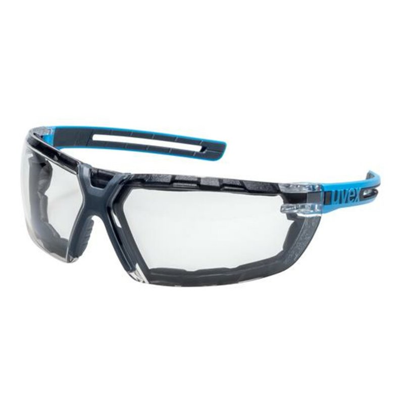 Uvex Bügelbrille uvex x-fit pro, UV400 guard supravision excellence blau/anthr. o.S.