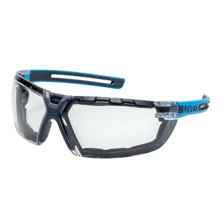 Uvex Bügelbrille uvex x-fit pro, UV400 guard supravision excellence blau/anthr. o.S.