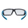 Uvex Bügelbrille uvex x-fit pro, UV400 guard supravision excellence blau/anthr. o.S.