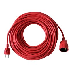 Kunststoff-Verlängerung Rot 25m H05VV-F 3G1,5