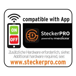 Eco-Line Funkschalt-Steckdosenleiste RC EL1 1001 6-fach anthrazit 1,5m H05VV-F 3G1,5 2 permanent, 4 schaltbare Steckdosen