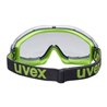 Uvex Vollsichtbrille ultrasonic, UV400 farblos supravision extreme grau/lime