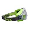 Uvex Vollsichtbrille ultrasonic, UV400 farblos supravision extreme grau/lime