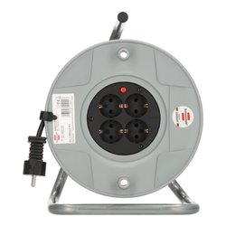 Kabeltrommel AK 260 25 m H05VV-F 3G1,5 im Einzelkarton