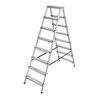 Doppelstufenleiter Aluminium 2x8 Stufen Höhe Stehleiter 1,68m