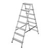Doppelstufenleiter Aluminium 2x7 Stufen Höhe Stehleiter 1,46m