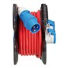 Brennenstuhl CEE-Kabeltrommel X-Gum / Camping-Kabeltrommel mit 12m Kabel in rot