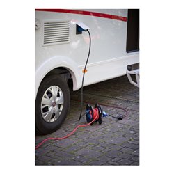 Brennenstuhl CEE-Kabeltrommel X-Gum / Camping-Kabeltrommel mit 12m Kabel in rot