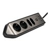 brennenstuhl®estilo Ecksteckdosenleiste mit USB-Ladefunktion 2x Schutzkontakt, 2x Euro