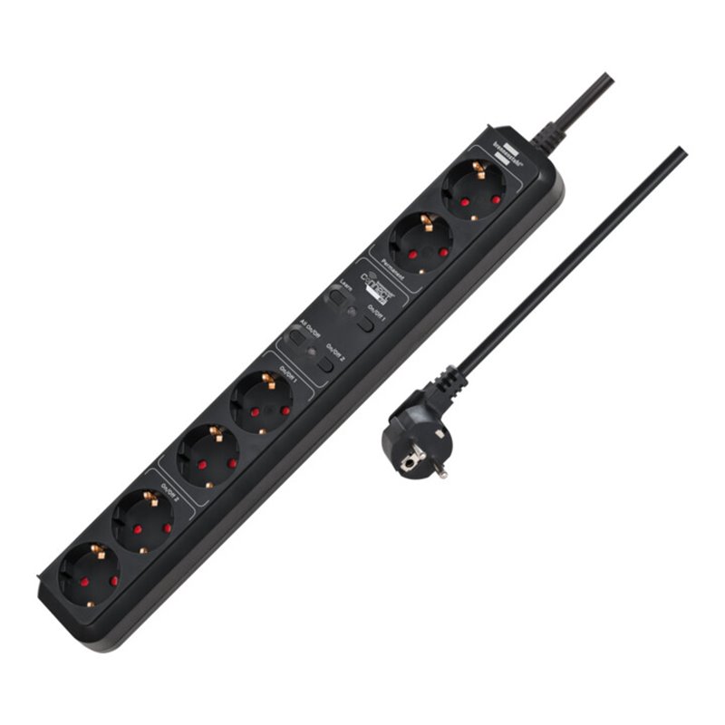 brennenstuhl®Connect Eco-Line WiFi Steckdosenleiste 1,5m H05VV-F3G1,5 schwarz