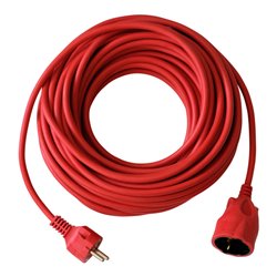 Kunststoff-Verlängerung Rot 20m H05VV-F 3G1,5