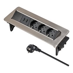 Indesk Power USB-Charger Tischsteckdosenleiste