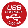 Premium-Protect-Line 60.000A Überspannungsschutz-Steckdosenleiste mit USB-Ladefunktion 6-fach 3m H05VV-F 3G1,5