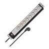 Premium-Line 19' Steckdosenleiste für Schaltschränke 8-fach schwarz/lichtgrau 3m H05VV-F 3G1,5 19'-Format
