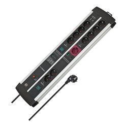 Premium-Protect-Line 120.000A Überspannungsschutz-Automatiksteckdosenleiste mit USB-Ladefunktion 11-fach Duo 3m H05VV-F 3G1,5 1x