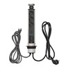 Tower Power USB-Charger und LAN Tischsteckdosenleiste 3-fach 2xLAN-RJ45, 2xUSB, 2m H05VV-F 3G1,5 silber/schwarz
