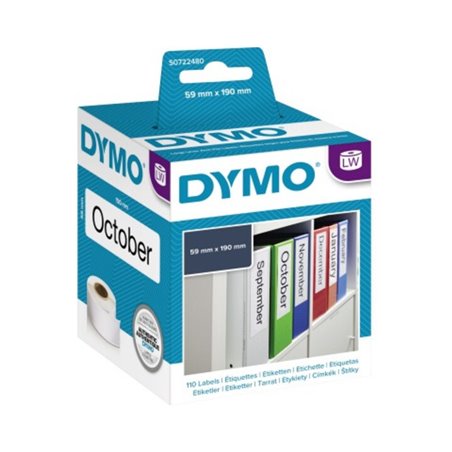 DYMO Ordneretikett S0722480 für LabelWriter 190x59mm ws 110 St./Rl.