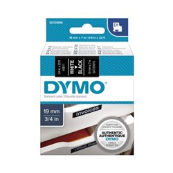 DYMO Schriftbandkassette D1 S0720910 19mmx7m ws auf sw