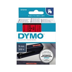 DYMO Schriftbandkassette D1 S0720720 9mmx7m schwarz auf rot