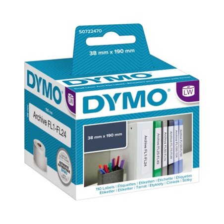 DYMO Ordneretikett S0722470 für LabelWriter 190x38mm ws 110 St./Rl.