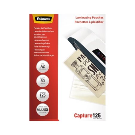 Fellowes Laminierfolie Capture 125 5309302 DIN A2 125mic 50 St./Pack.
