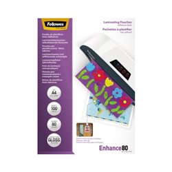 Fellowes Laminierfolie Enhance 80 5302202 DIN A4 tr 100 St./Pack.