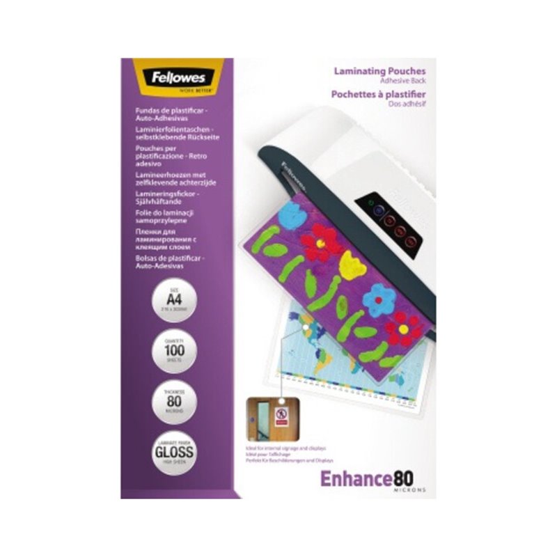 Fellowes Laminierfolie Enhance 80 5302202 DIN A4 tr 100 St./Pack.