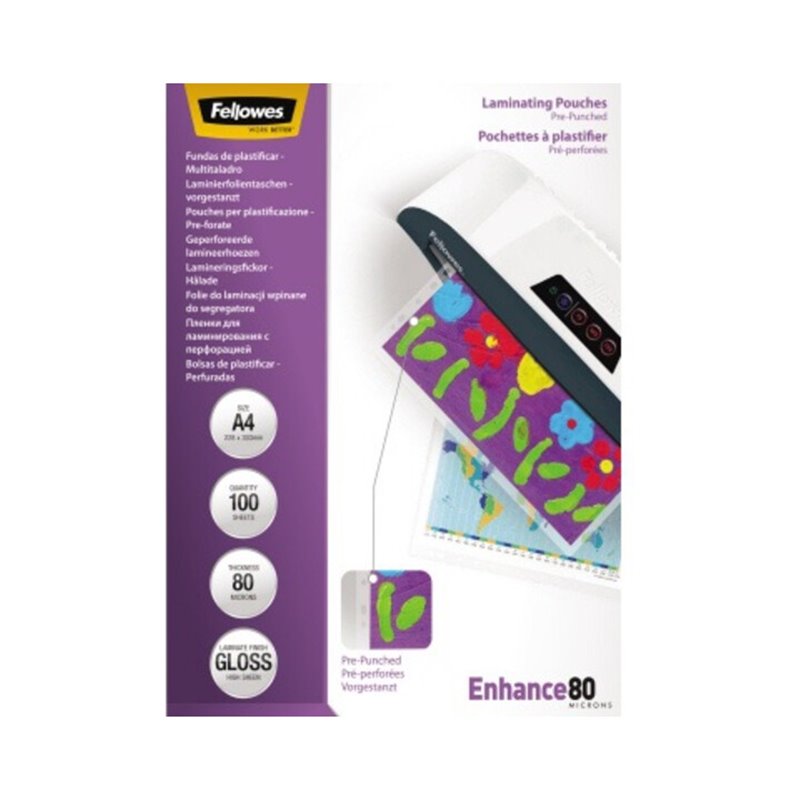 Fellowes Laminierfolie Enhance 80 5452502 DIN A4 tr 100 St./Pack.