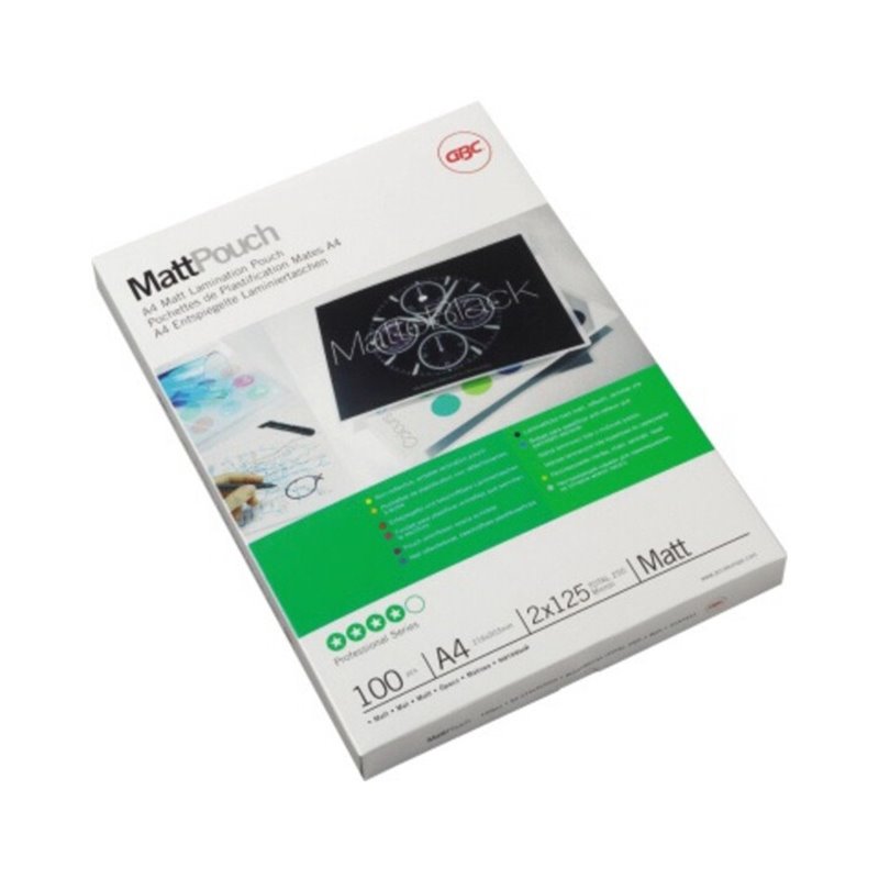 GBC Folientasche MattPouch 3747241 DIN A4 125mic 100 St./Pack.