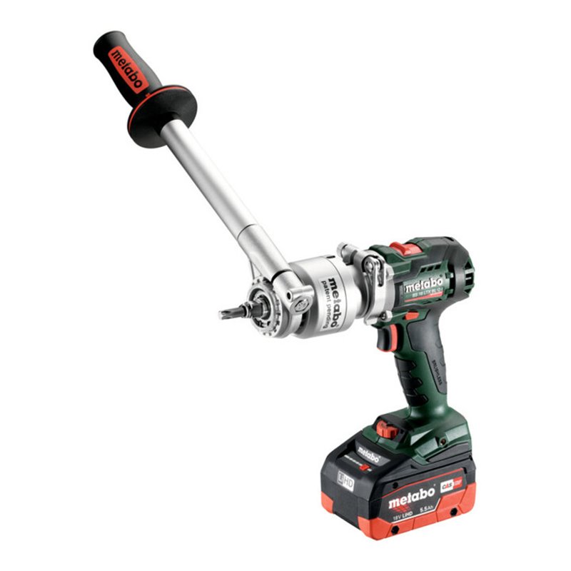 Metabo Akku-Bohrschrauber BS 18 LTX BL Q I metaBOX 145 L 18V 2x5.5Ah LiHD + ASC 145 + Drehmomentvorsatz PowerX3