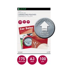 Leitz Laminierfolie A3 UDT 74900000 175mic glasklar 100 St./Pack.