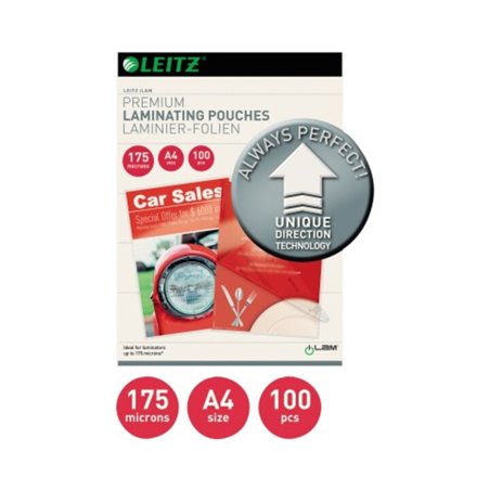 Leitz Laminierfolie A4 UDT 74830000 175mic glasklar 100 St./Pack.