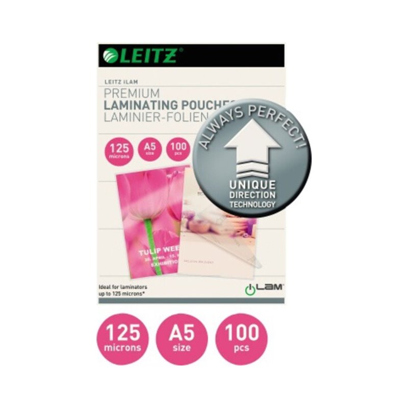 Leitz Laminierfolie UDT 74930000 DIN A5 125mic 100 St./Pack.
