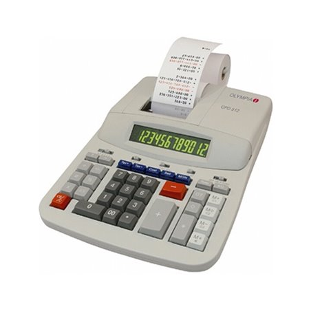 Olympia Tischrechner CPD512 ER 12stellig Netzbetrieb lichtgrau