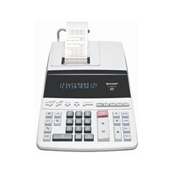 Sharp Tischrechner EL-2607PG-GYSE 12Zeichen Netz weiß