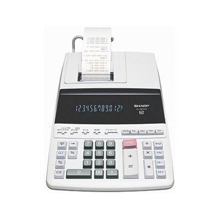 Sharp Tischrechner EL-2607PG-GYSE 12Zeichen Netz weiß