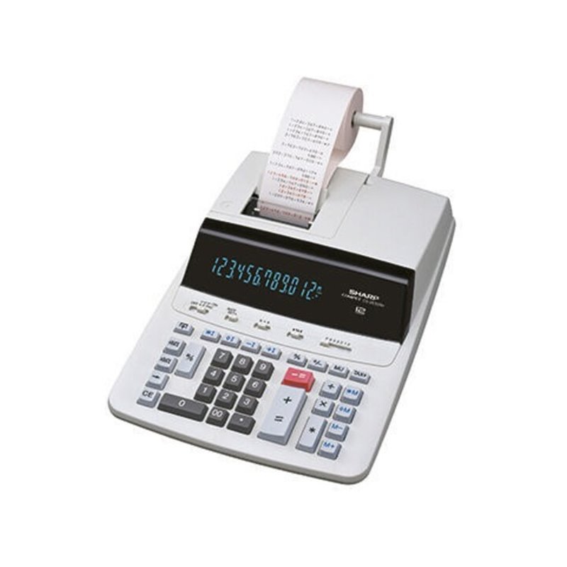 Sharp Tischrechner CS-2635RH-GYSE 12Zeichen druckend Netz/Batterie ws