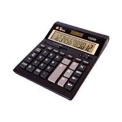 TWEN Tischrechner 1220 S 593 12Zeichen Solar/Batterie schwarz