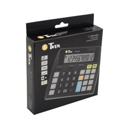 TWEN Tischrechner J-1200 12Zeichen Solar/Batterie