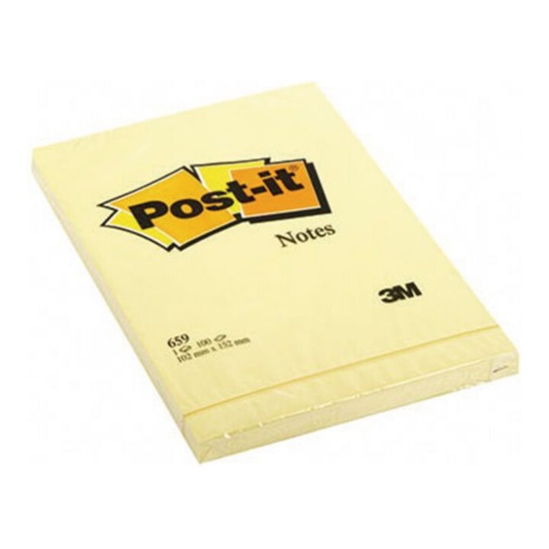 Post-it Haftnotiz 659 102mmx152mm 100Blatt gelb