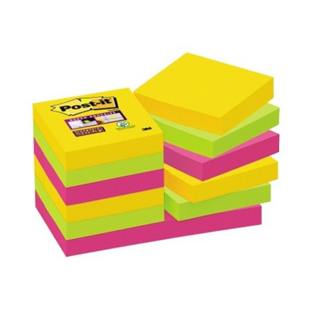 Post-it Haftnotiz Super Sticky 62212SR 48x48mm 12 St./Pack.