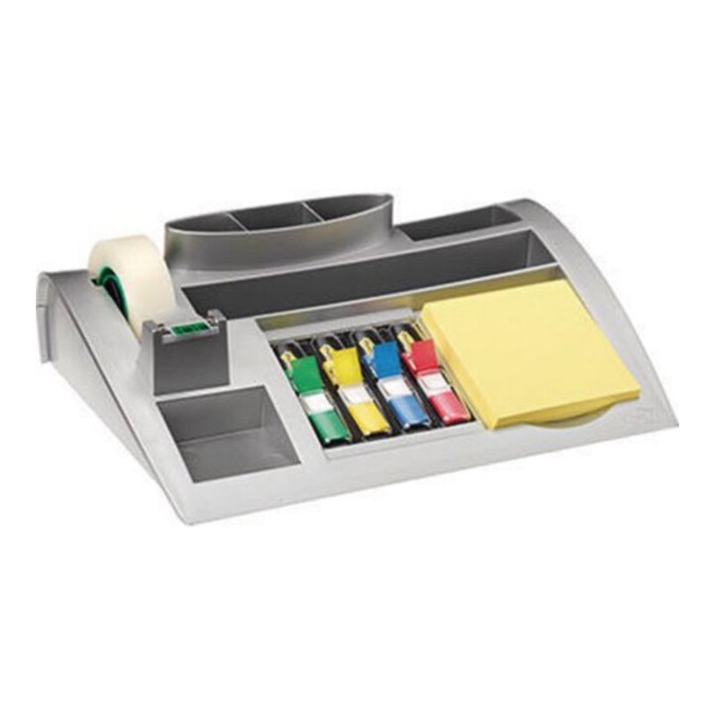 Post-it Tischorganizer C50 25,6x6,8x16,8cm silber metallic