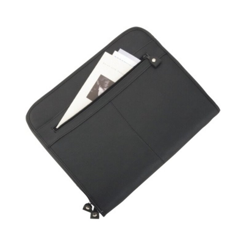 Alassio Schreibmappe MILANO 30042 36x29x5cm Lederimitat schwarz