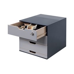 DURABLE Schubladenbox COFFEE POINT 338558 4Schubladen gr +Sortierbox