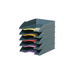 DURABLE Briefablagenset VARICOLOR 770557 C4 5teilig grau