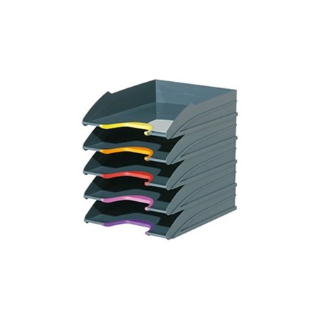 DURABLE Briefablagenset VARICOLOR 770557 C4 5teilig grau